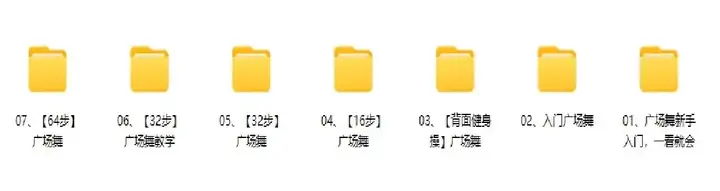550个25G零基础高清广场舞动感健身教学视频MP4素材【电商热销13】