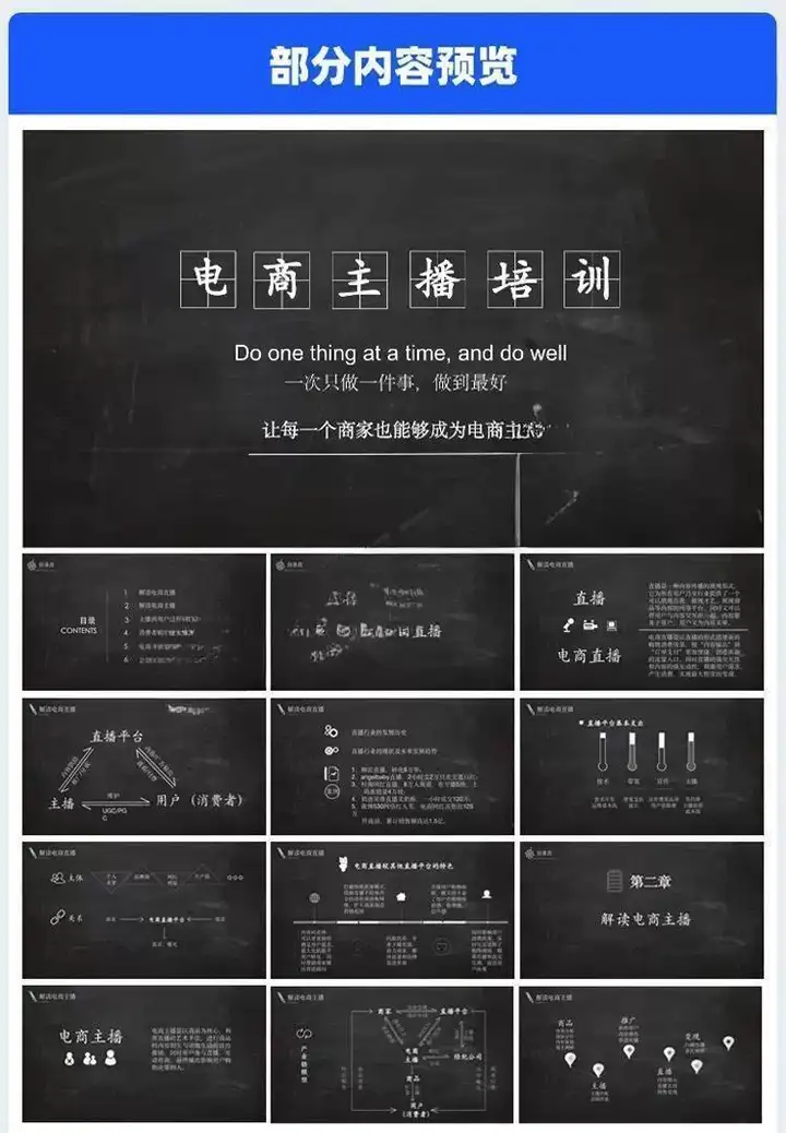 738套直播带货PPT【课件+思维导图+视频合集+直播话术+录屏视频【电商热销11】