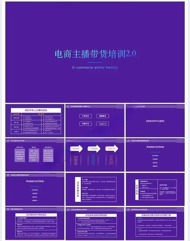 738套直播带货PPT【课件+思维导图+视频合集+直播话术+录屏视频【电商热销11】