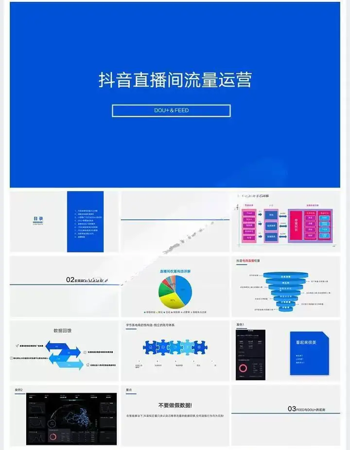 738套直播带货PPT【课件+思维导图+视频合集+直播话术+录屏视频【电商热销11】