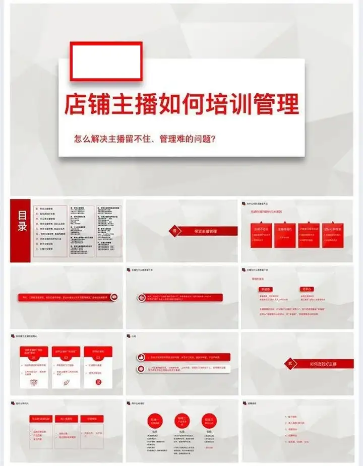 738套直播带货PPT【课件+思维导图+视频合集+直播话术+录屏视频【电商热销11】
