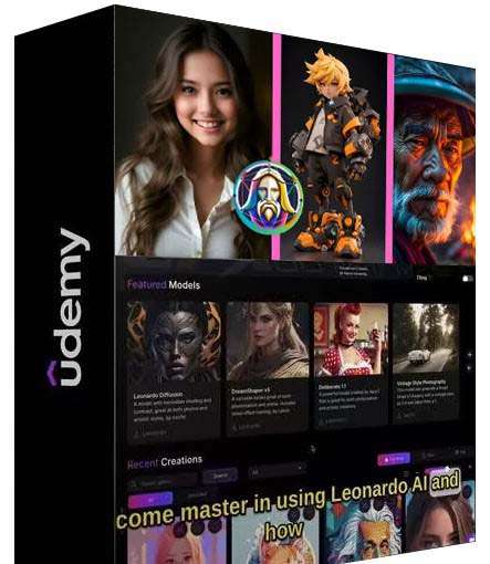 Leonardo AI绘画图像大师教程-16节中英字幕视频