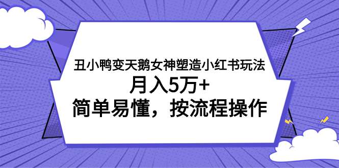 女神塑造项目，月入5万+实操教程