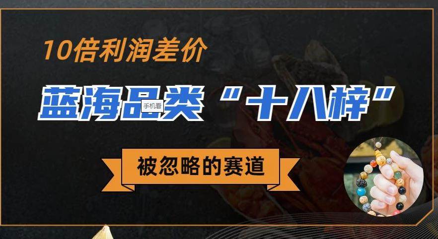 蓝海品类“十八籽”，同行一天几十单【10倍的利润差价】