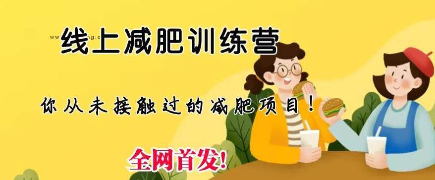 线上减肥训练营【月入3w】足不出户仅靠拉几个社群，发几条朋友圈即可【实操教程】