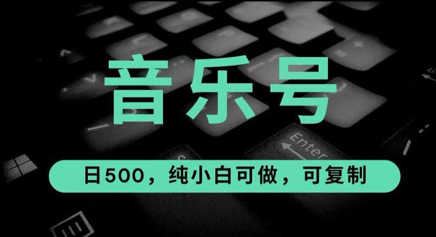 最热门音乐号项目-日入500，可复制【揭秘】