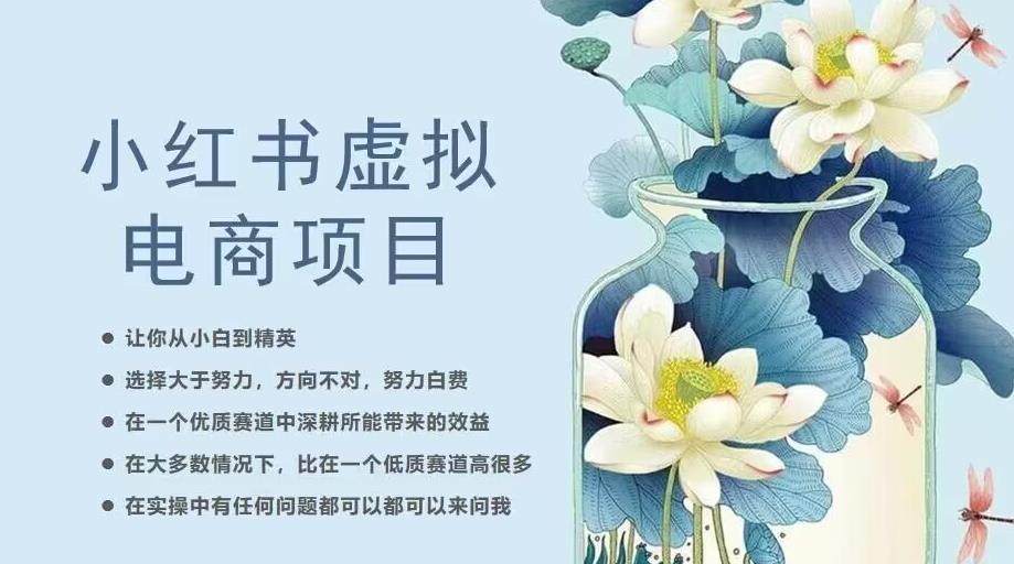 小红书虚拟电商课程让你从小白到精英