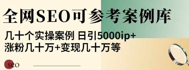 优秀网站SEO实操案例, 日引5000ip+涨粉百W+变现几十W
