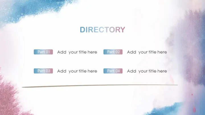 桌面小清新PPT模板