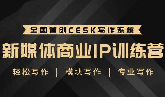 写作训练课：新媒体商业IP训练营：轻松写作模块化写作