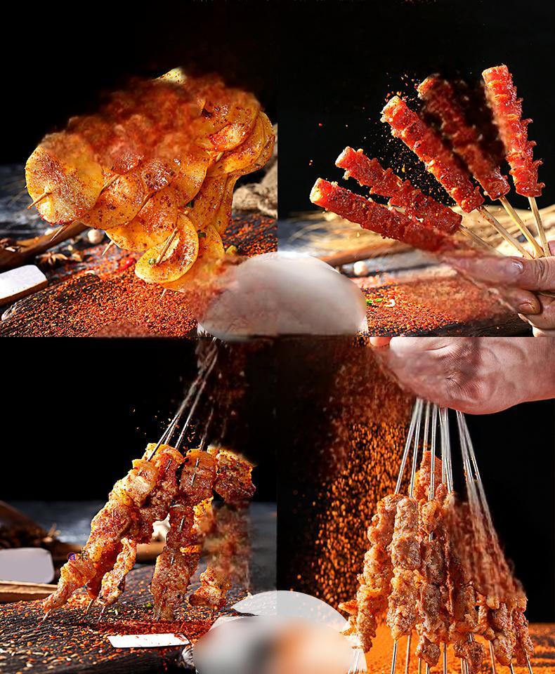烧烤菜品图片把把串炸串烤串小串照片美团外送高清美食素材