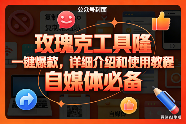 玫瑰克隆工具，ai鲁大魔，自媒体必备神器，一键爆款神器，详细教程。