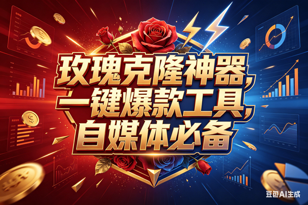 玫瑰克隆，一键爆款工具，ai智能体，自媒体神器，50多个功能的教程