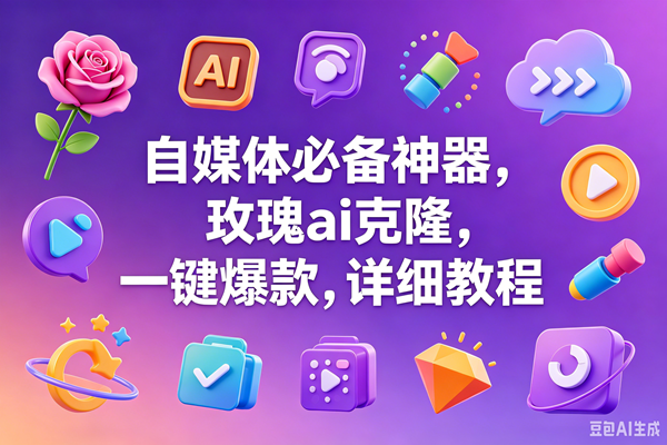 玫瑰克隆神器,一键爆款ai工具,自媒体必备,60多个的功能,详细教程