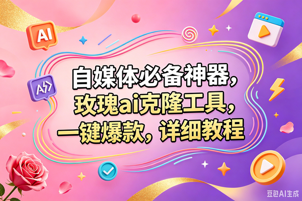 玫瑰克隆,一键爆款ai工具,自媒体必备神器,50多个功能,详细的教程