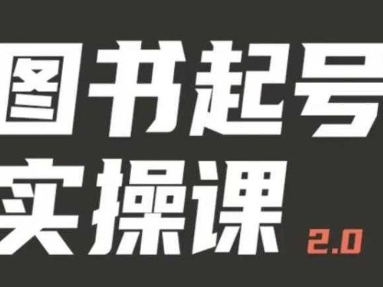 乐爸实战分享2.0，手把手教你如何从0-1玩转图书起号