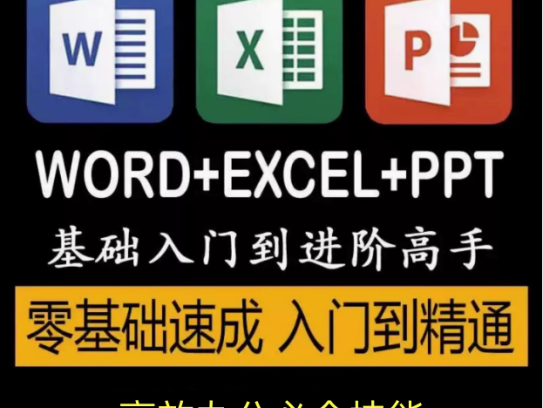 word+excel+ppt基础入门到精通全套课程-Excel自学视频教程零基础入门到精通office办公软件教学课程ppt【电商热销566】