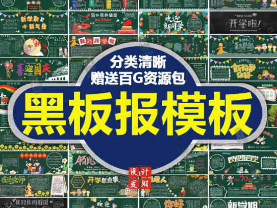 黑板报模板电子版-可修改编辑使用校园文化墙班级设计素材消防模板【电商热销993】