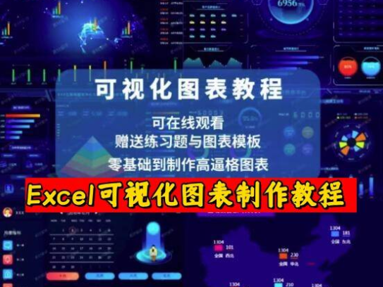 excel数据处理与分析可视化图表制作教程-制作表格课程透视表统计可视化动态图表【电商热销956】