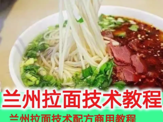 正宗兰州拉面商用技术资料教程-拉面手艺技术配方商用教程牛肉面汤料制作【电商热销592】