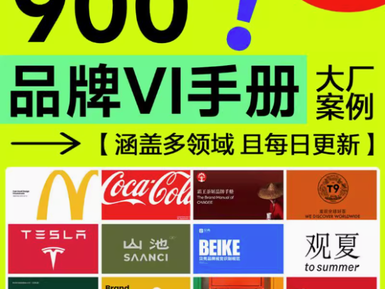 900+品牌VI手册-企业大厂手册鉴赏世界500强视觉识别标准VI资料合集pdf【电商热销596】