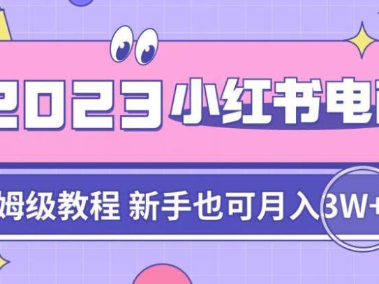 小红书电商实战课程【从入门到精通】