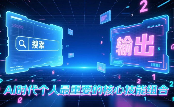 付费文章：AI时代个人最重要的核心技能组合：“输出能力”和“搜索能力”