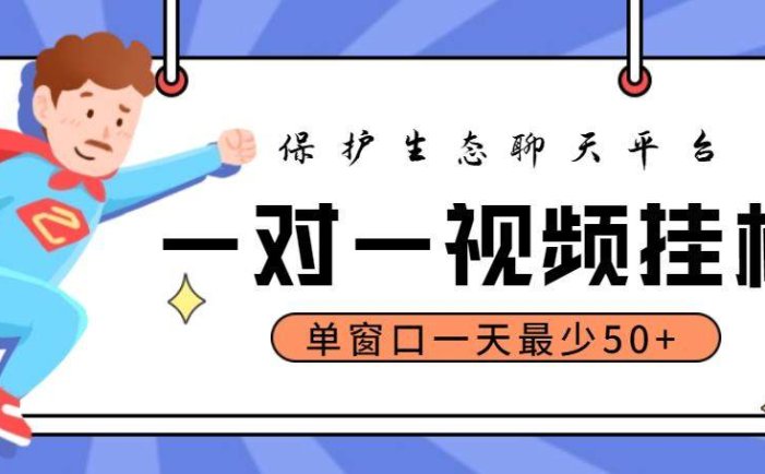 一对一视频挂机聊天项目【永久软件脚本+教程】：单窗口一天最少50+【外面收费988】