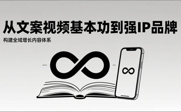 2026内容获客系统课：从文案视频基本功到强IP品牌，构建全域增长内容体系