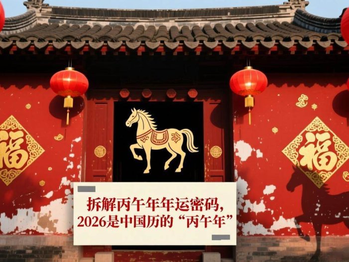付费文章：拆解丙午年年运密码，2026是中国历的“丙午年”