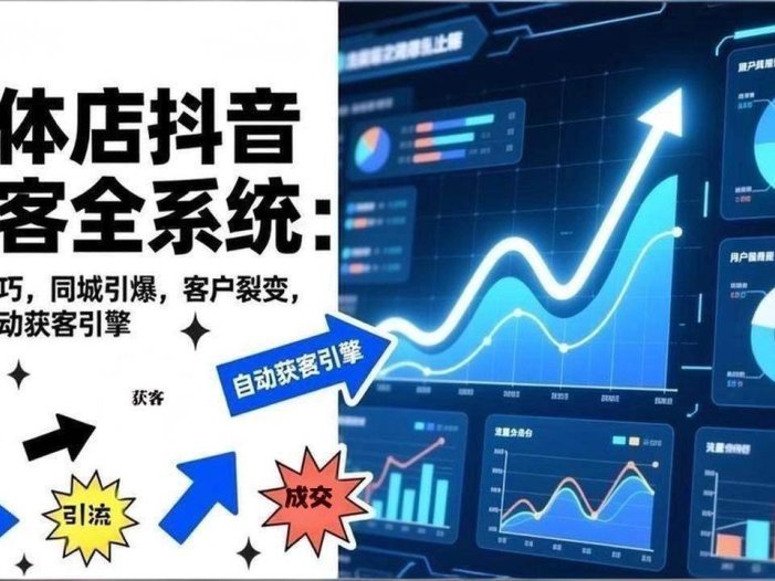 2026实体店抖音获客全系统：拍摄技巧，同城引爆，客户裂变，构建自动获客引擎