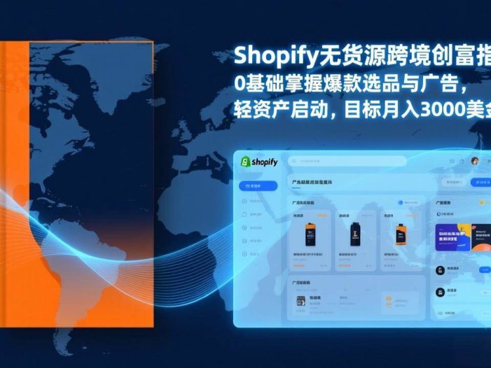Shopify爆款打法实战：从选品到广告投放，复制爆款模型，驱动独立站月销售额破万刀