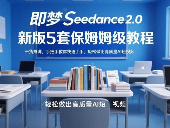 即梦Seedance2.0新版5套保姆级教程，干货拉满，手把手教你快速上手，轻松做出高质量AI短视频