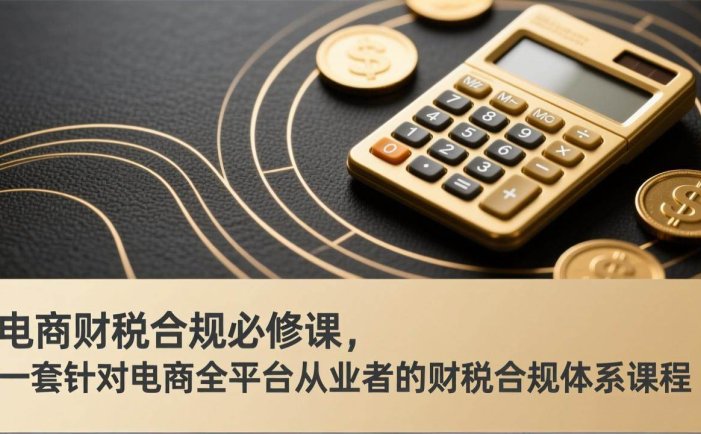 电商财税合规必修课，是一套针对电商全平台从业者的财税合规体系课程