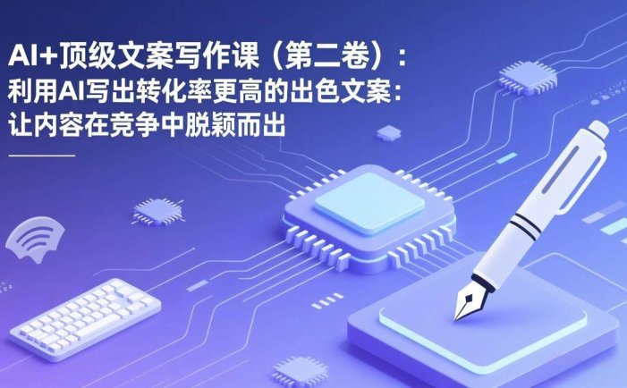 AI+顶级文案写作课：利用AI写出转化率更高的出色文案：让内容在竞争中脱颖而出