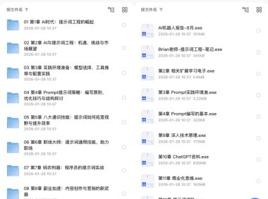 官网卖 2980 的课程：《 AI 提示词工程 + 大模型多场景实战 》（ 丰富资料15章完结 )