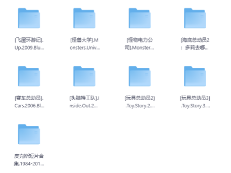 皮克斯动画电影合集