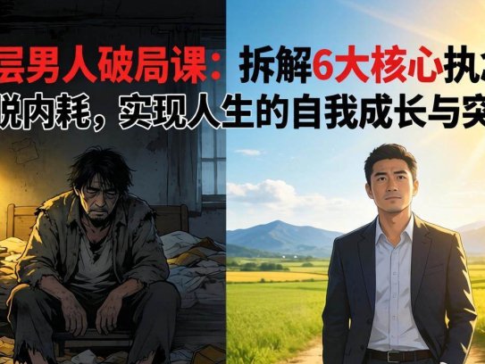 付费文章：底层男人破局课：拆解 6 大核心执念，摆脱内耗，实现人生的自我成长与突破