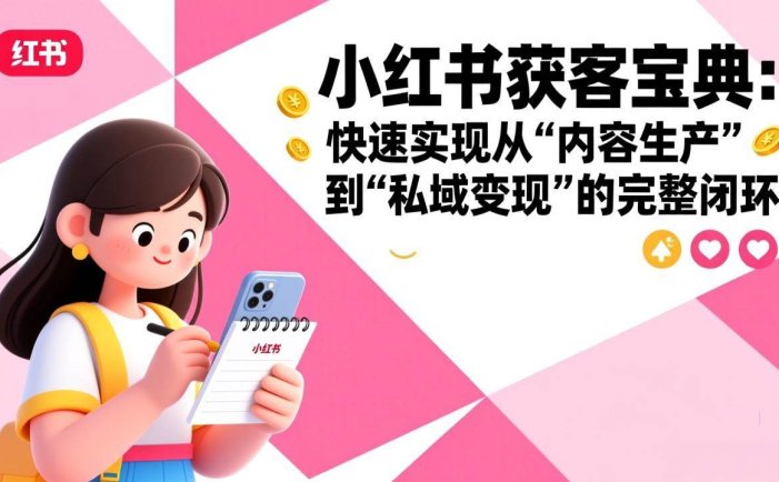 小红书获客宝典：快速实现从“内容生产”到“私域变现”的完整闭环