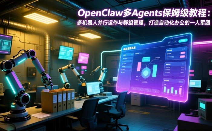 OpenClaw多Agents保姆级教程：多机器人并行运作与群组管理，打造自动化办公的一人军团