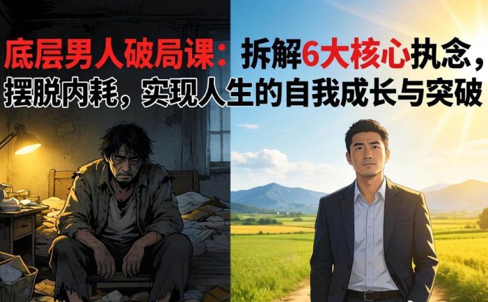 付费文章：底层男人破局课：拆解 6 大核心执念，摆脱内耗，实现人生的自我成长与突破