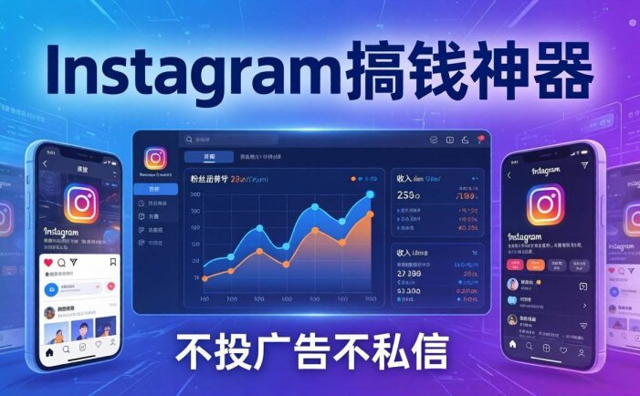 Instagram搞钱神器：月涨6万粉+月入5万刀，不投广告不私信，靠算法+低价产品