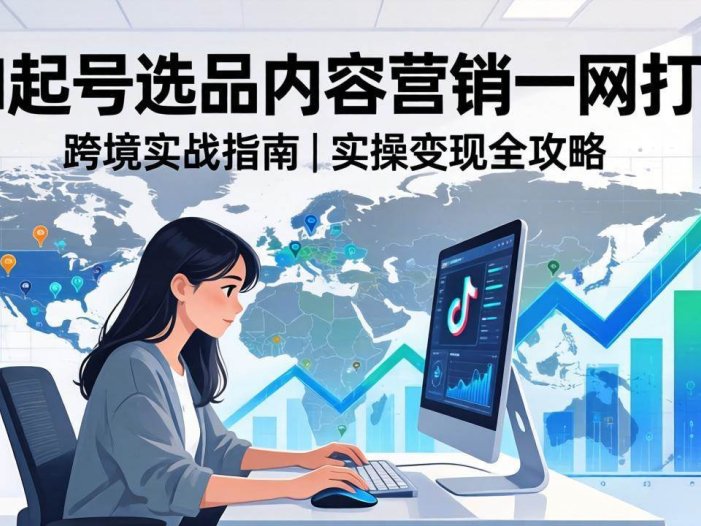 2026 TikTok 跨境AI实操：从零基础到变现全流程，AI起号选品内容营销一网打尽