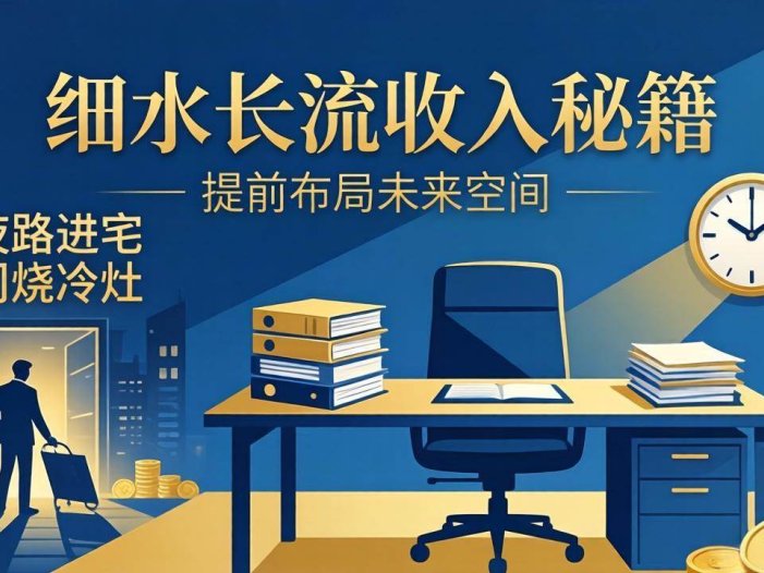 某付费文章：细水长流收入秘籍：走夜路进宅门烧冷灶，提前布局未来空间
