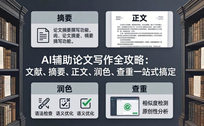 AI辅助论文写作全攻略：文献、摘要、正文、润色、查重一站式搞定