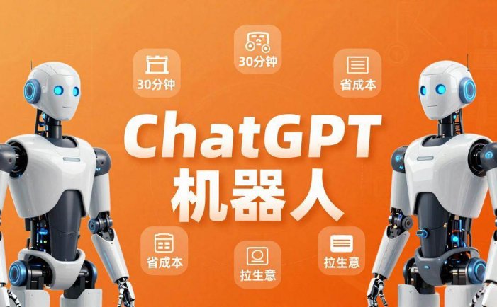 智能机器人定制速成课：技术小白30分钟做出ChatGPT机器人，省时间砍成本还能拉生意