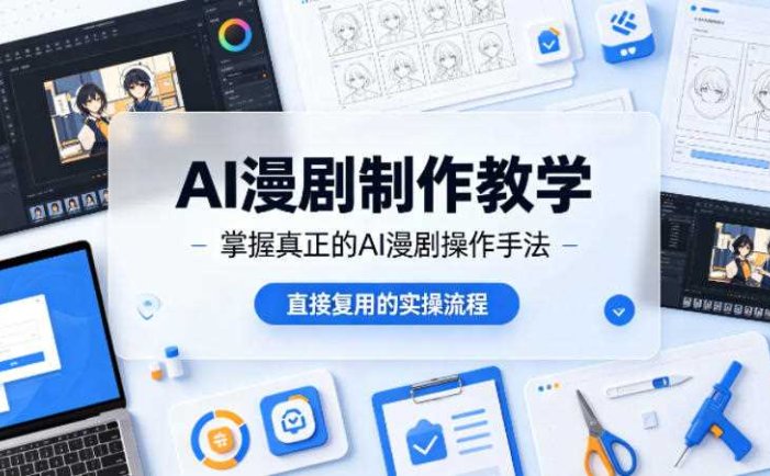 AI漫剧制作教学，带你掌握真正的AI漫剧操作手法，直接复用的实操流程