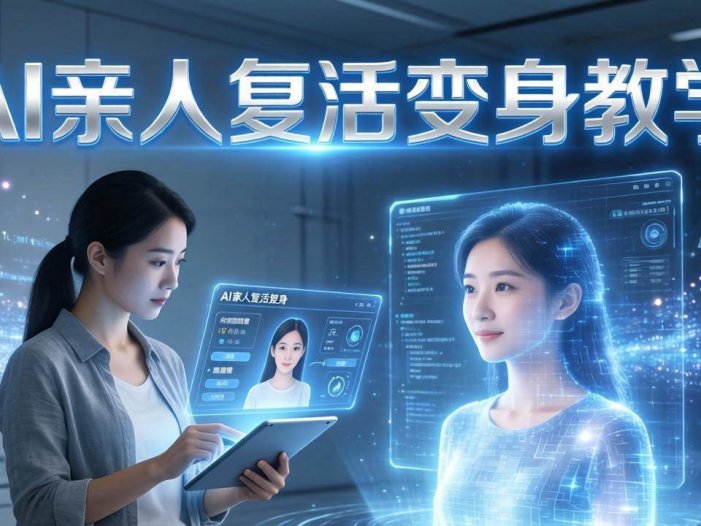 AI亲人复活变身教学，最近超级火爆的项目，涨粉超级快，私域引流代做服务，收徒等