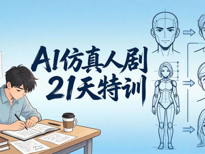 AI仿真人剧21天特训-更新：从剧本到成片全流程实战，掌握角色一致性与变现方法