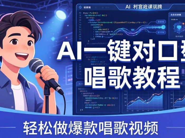 AI一键对口型唱歌教程：零基础也能学，素材准备+模型训练+音色转换，轻松做爆款唱歌视频